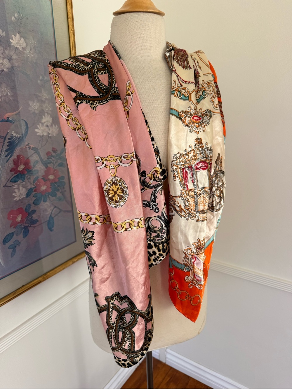 2 Satin Scarves